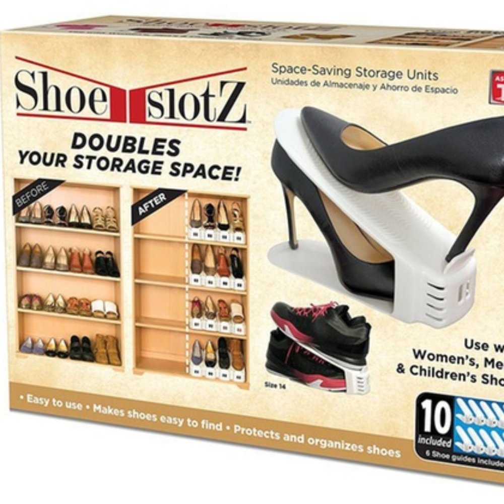 18- Space-Saving Shoe Slotz Storage Units